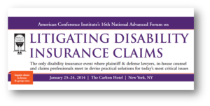 Litigating Disability Insurance Claims